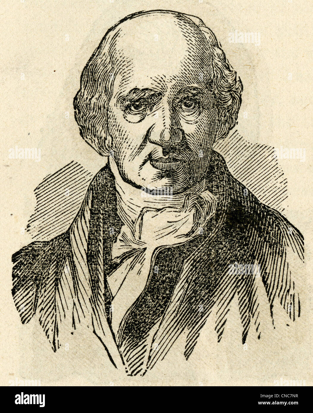 1871-Gravur von Benjamin West. Stockfoto