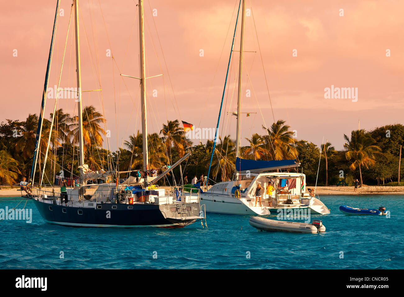 Mittelamerika, Karibik, kleine Antillen, St. Vincent und die Grenadinen, Tobago Cays Stockfoto