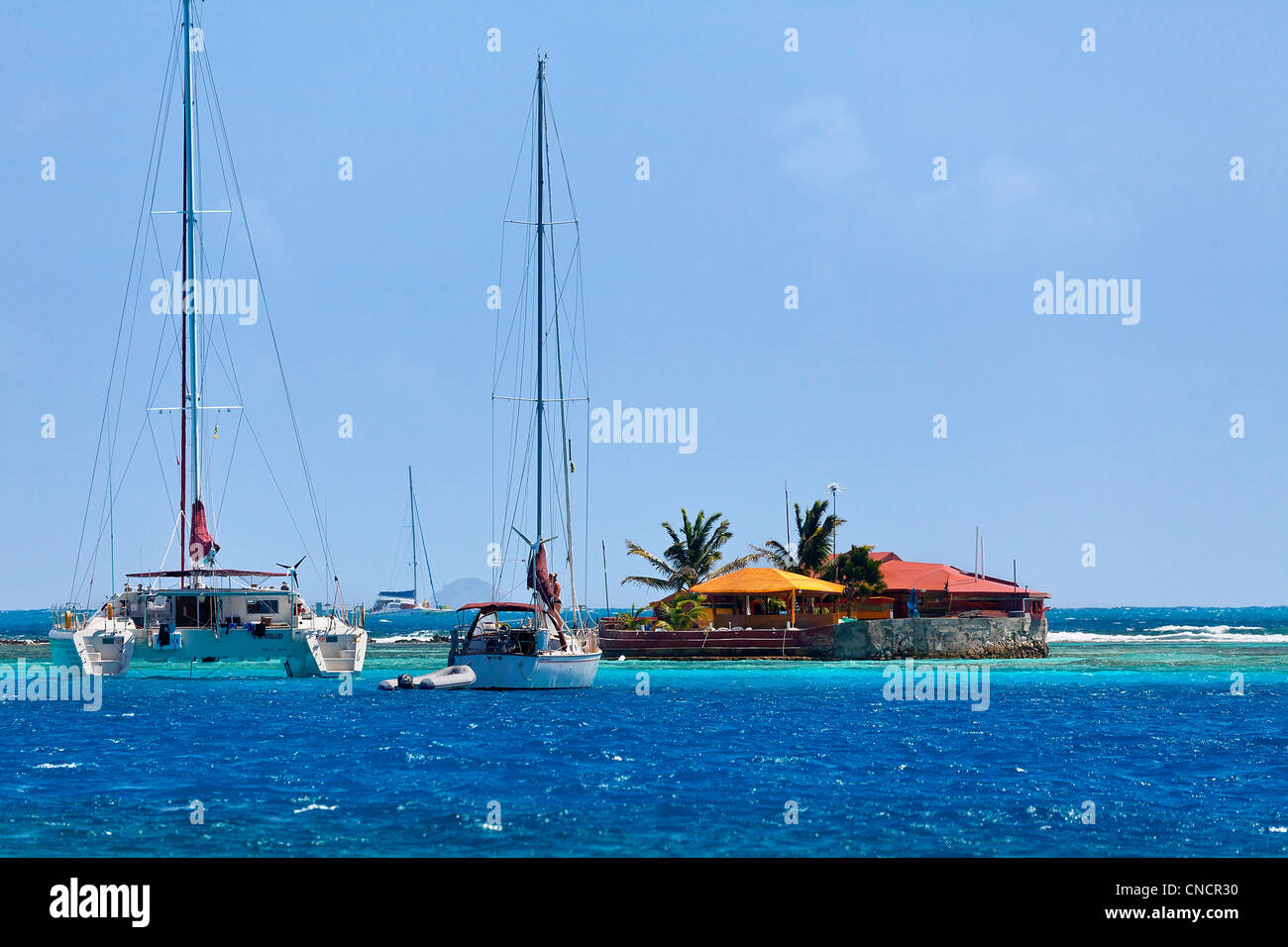 Mittelamerika, Karibik, kleine Antillen, St. Vincent und die Grenadinen, Union Island, Clifton Stockfoto