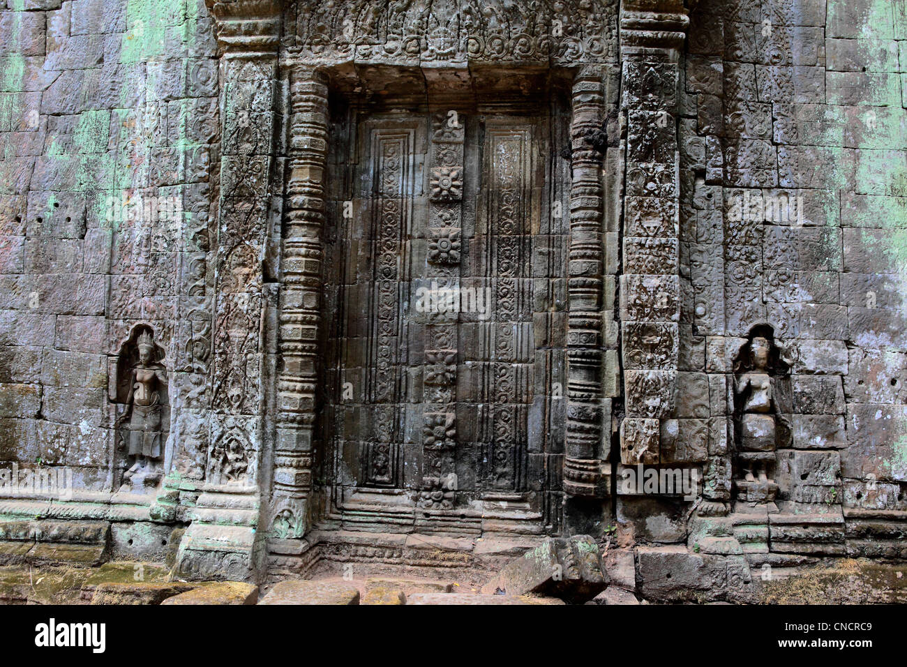 Ta Prohm Tempel Ruinen in Angkor, Kambodscha. Stockfoto