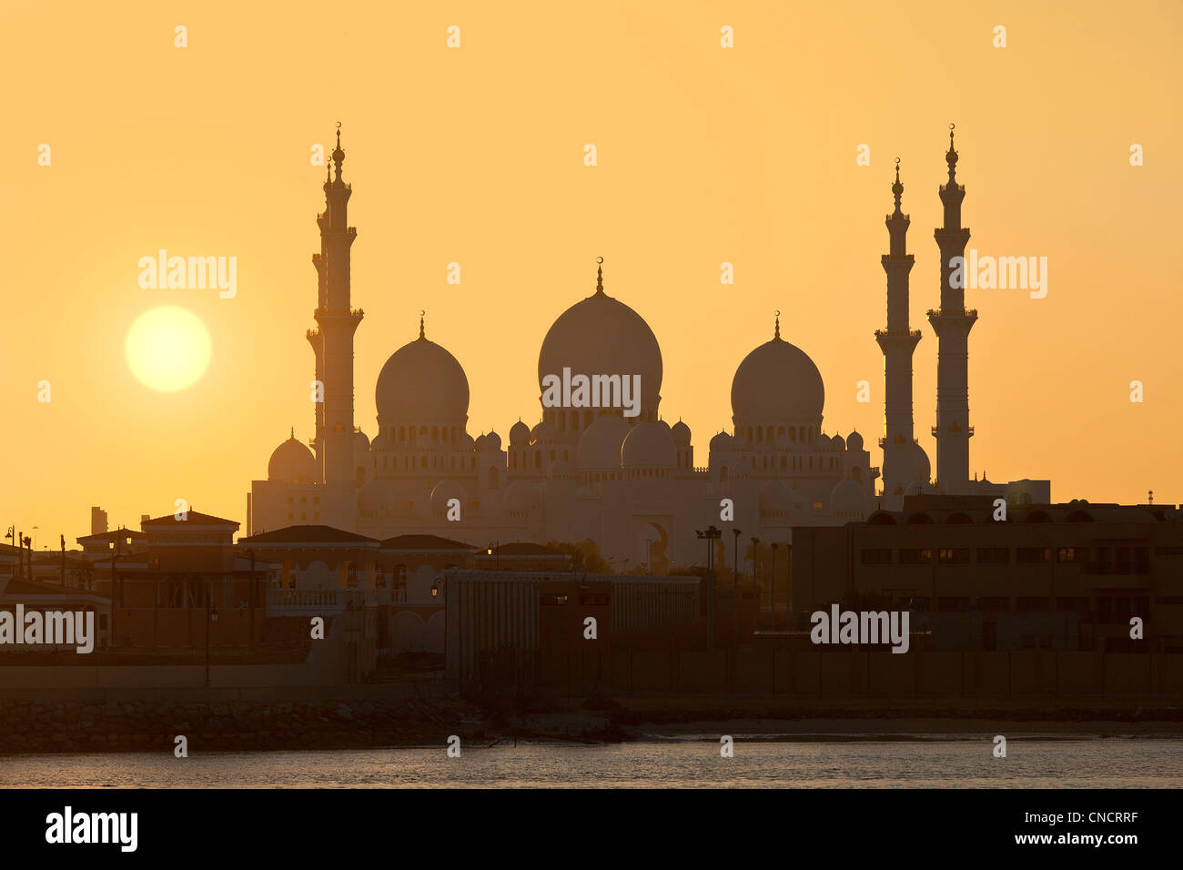 Abu Dhabi, Scheich-Zayed-Moschee Stockfoto