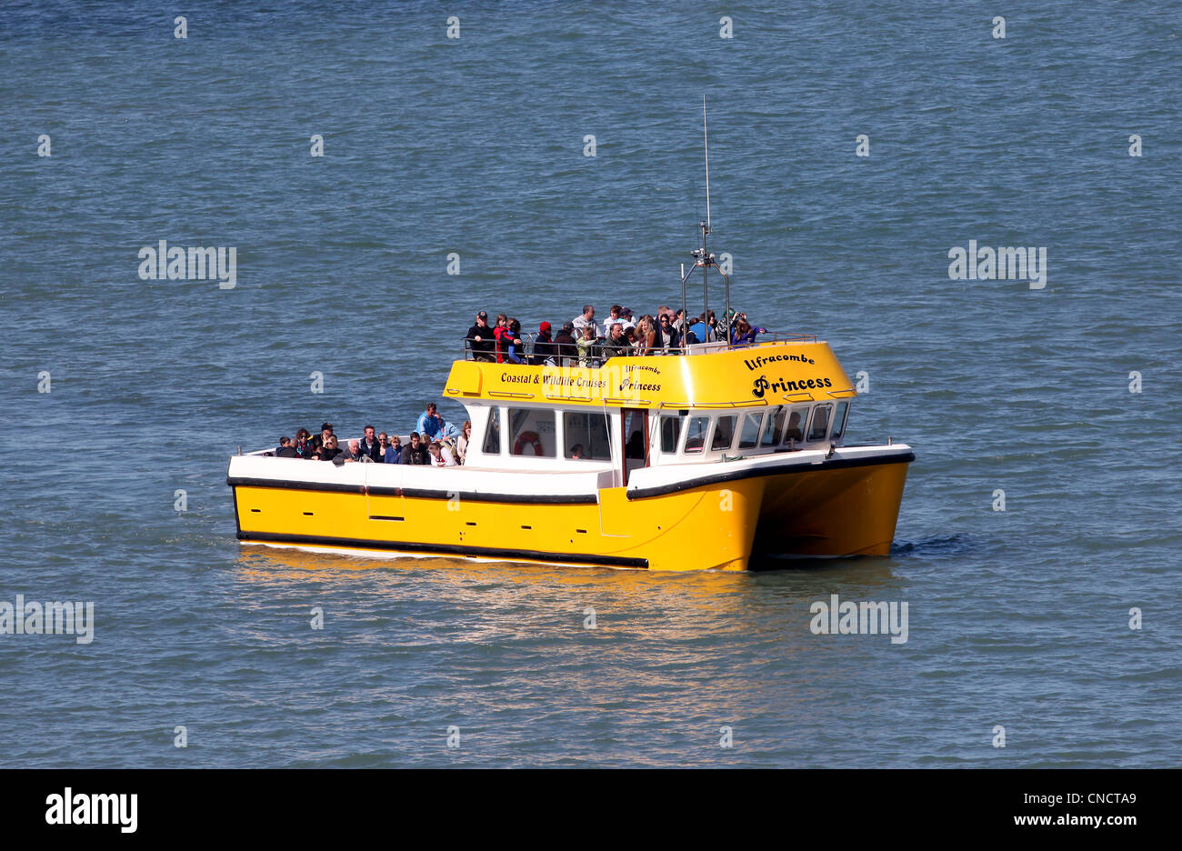 Die Ilfracombe Prinzessin abgebildet auf einer Küste Kreuzfahrt. Stockfoto