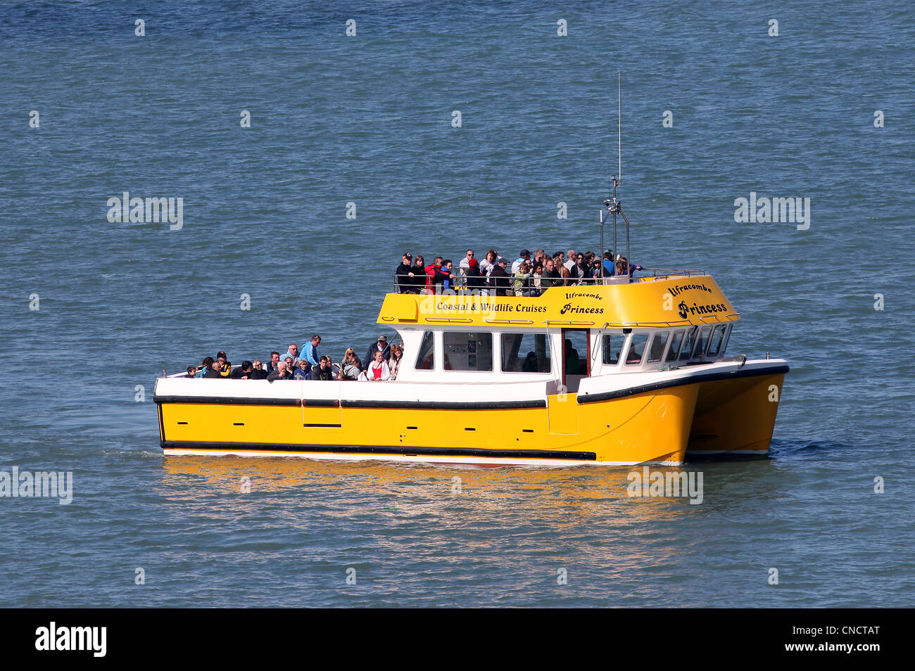 Die Ilfracombe Prinzessin abgebildet auf einer Küste Kreuzfahrt. Stockfoto