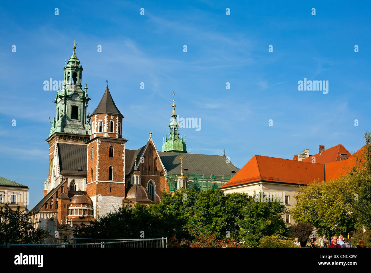 Historisches Schloss der Wawel-Kathedrale in Krakau Stockfoto
