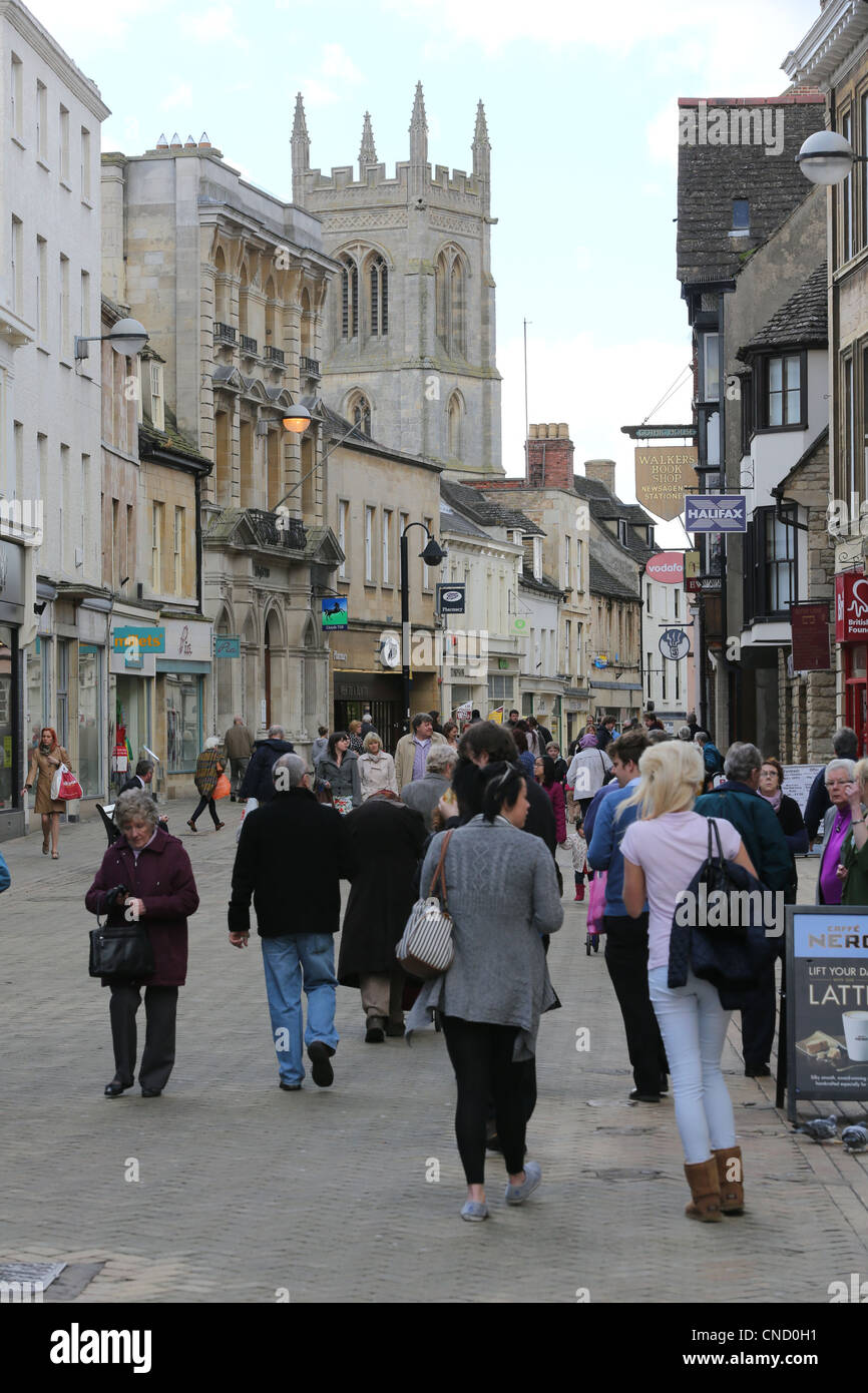 High Street In Stamford, Lincolnshire Stockfoto