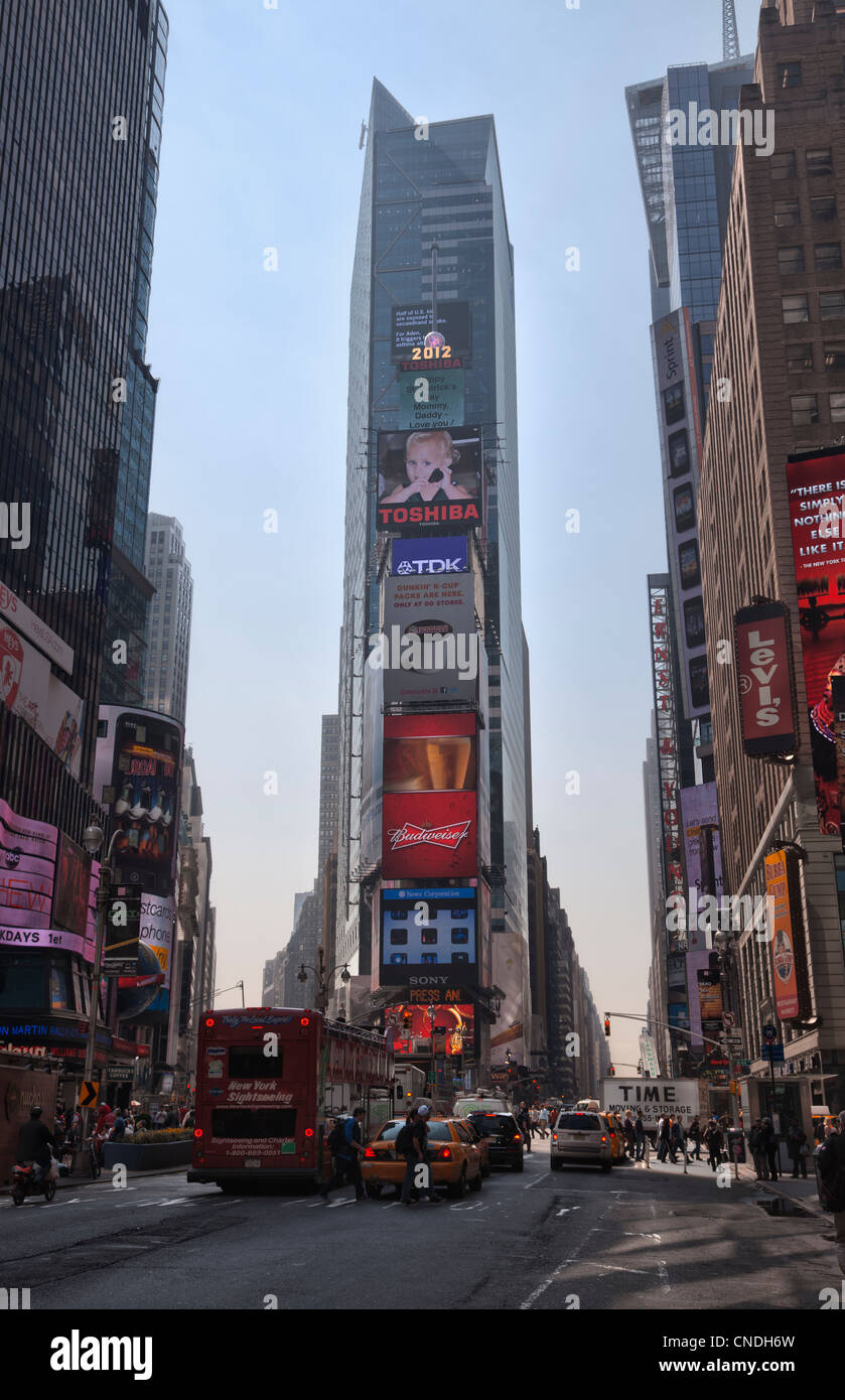 One Times Square or 1475 Broadway in Manhattan, New York City Stockfoto
