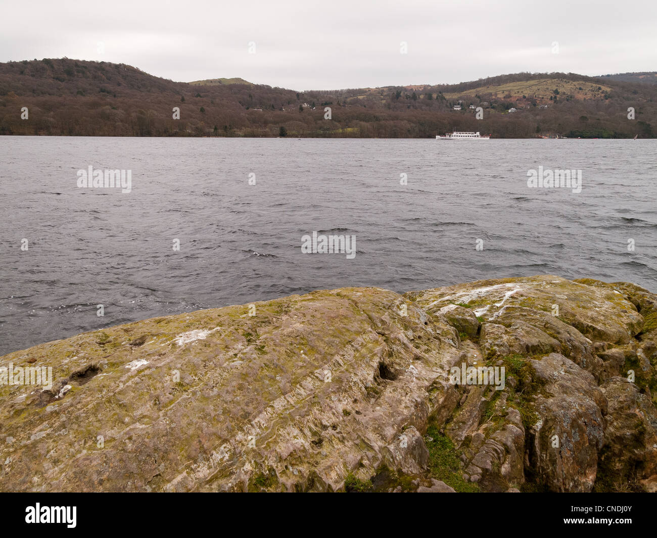 Lake Windermere Cumbria Stockfoto