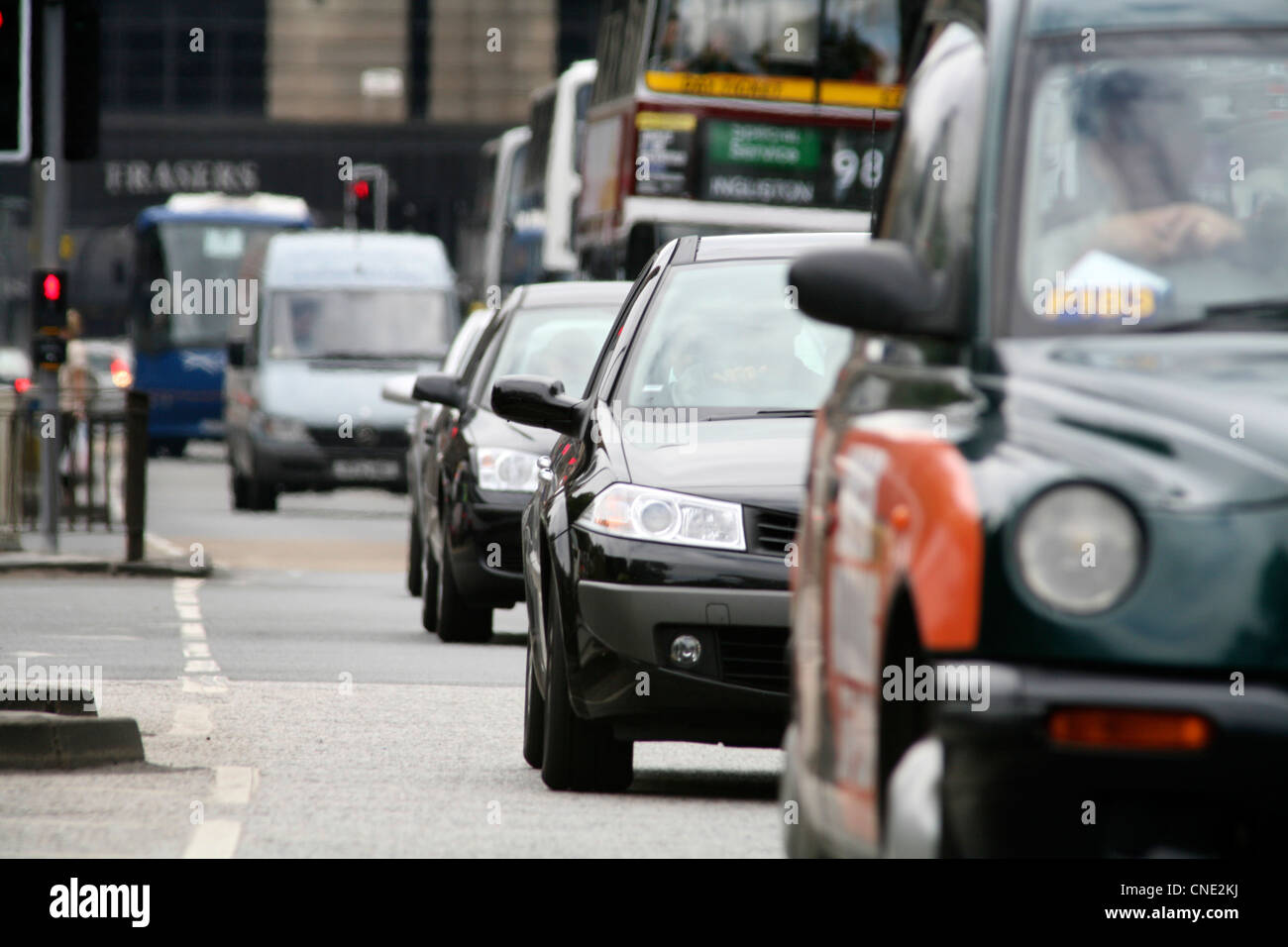 Staus in Edinburgh UK Stockfoto