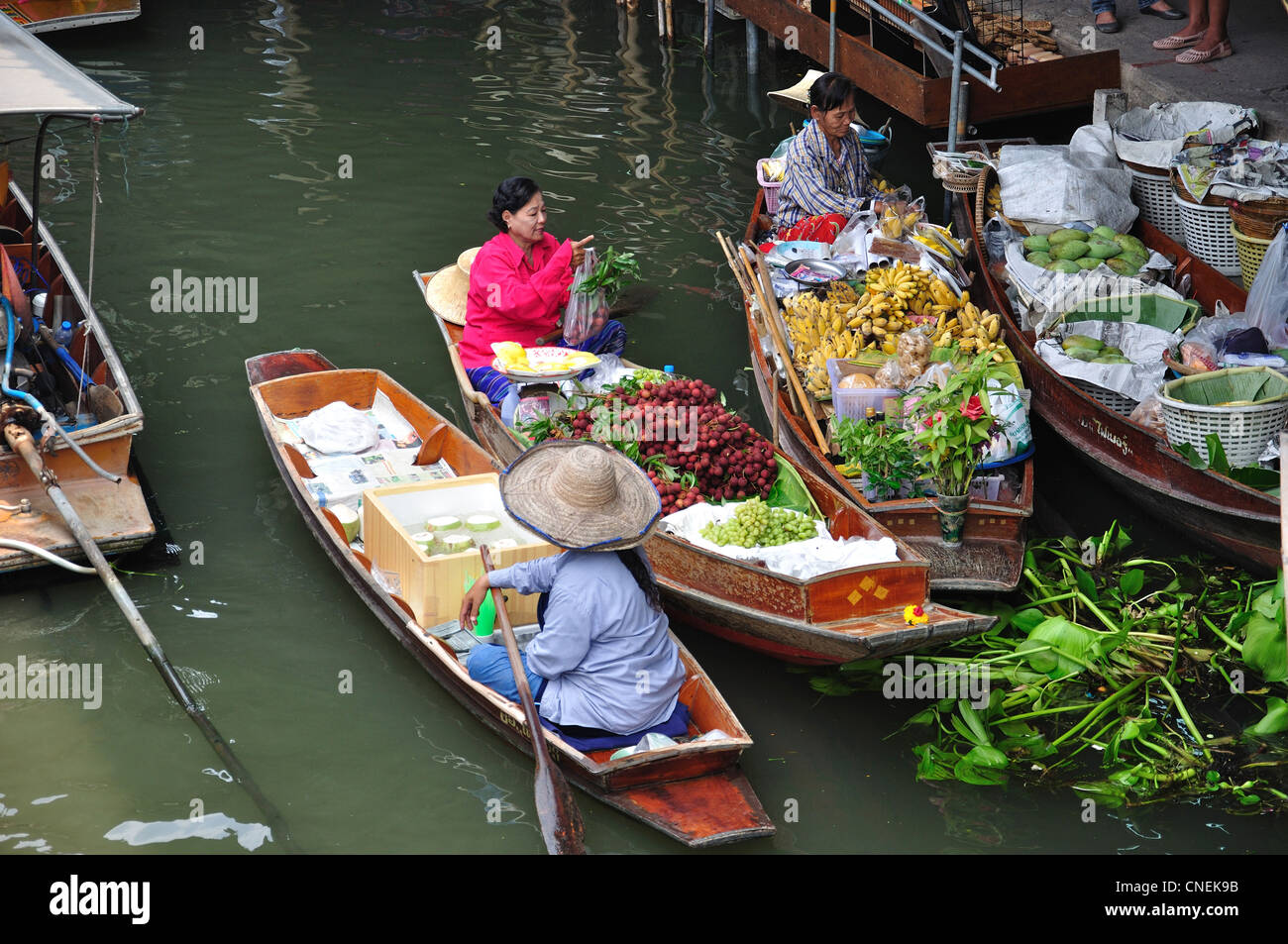 Damnoen Saduak Floating Market, Provinz Ratchaburi, Thailand Stockfoto