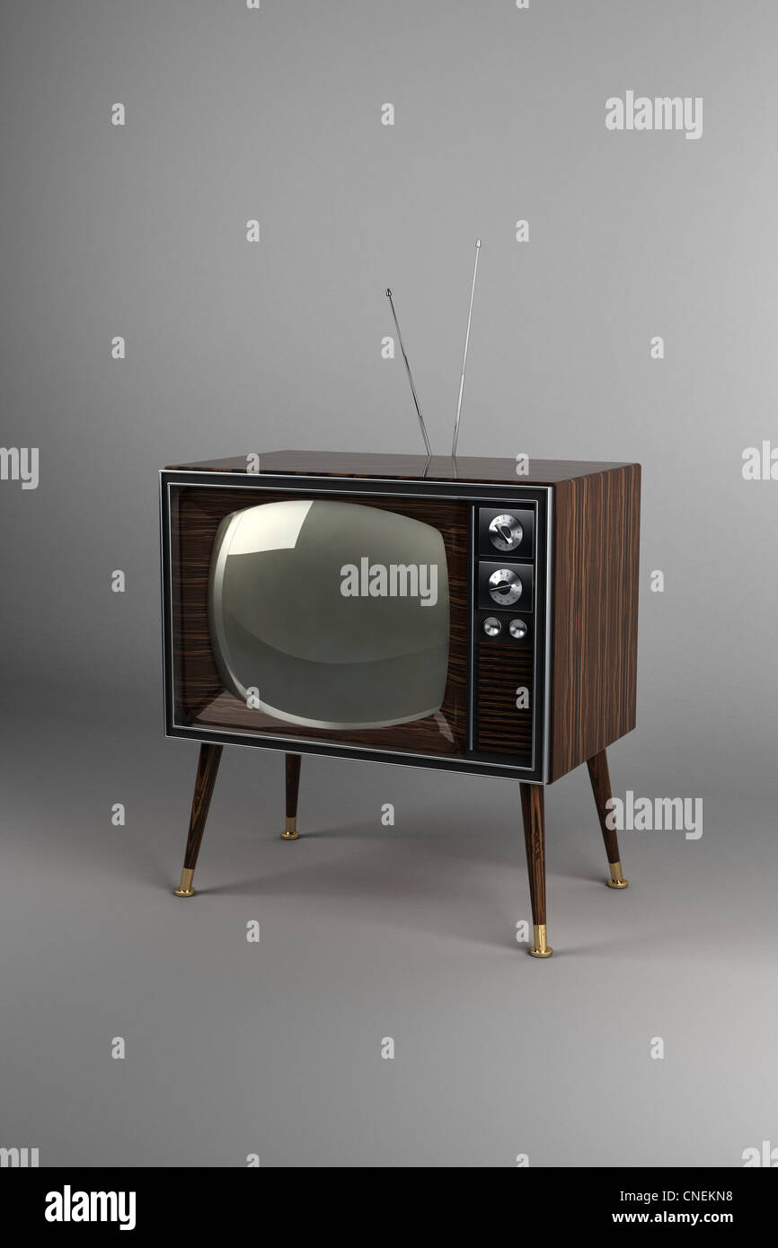 Vintage TV Stockfoto