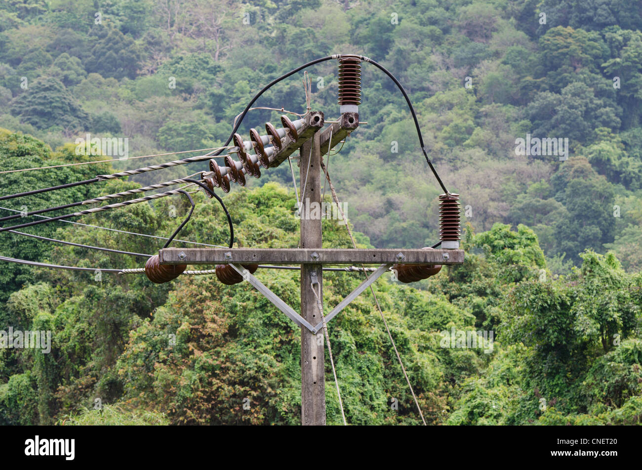 Macht Pol Detail in Thailand Stockfoto