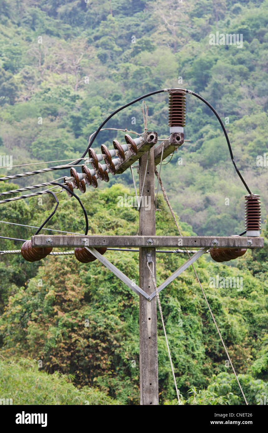Macht Pol Detail in Thailand Stockfoto