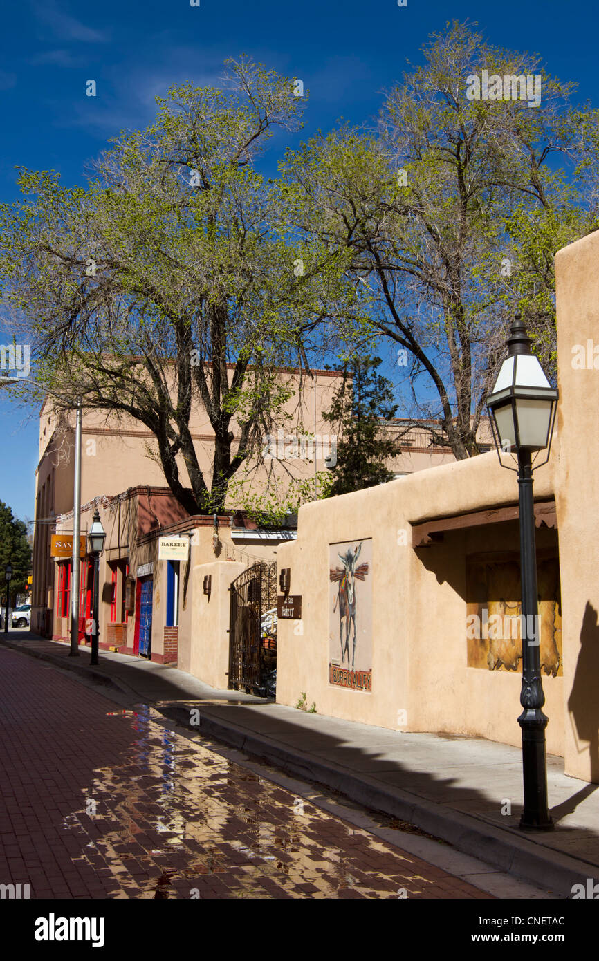 Burro Gasse in Santa Fe, New Mexico. Stockfoto