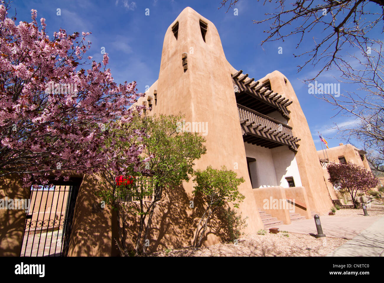 Museum für indische Kunst und Kultur in Santa Fe, New Mexico. Stockfoto