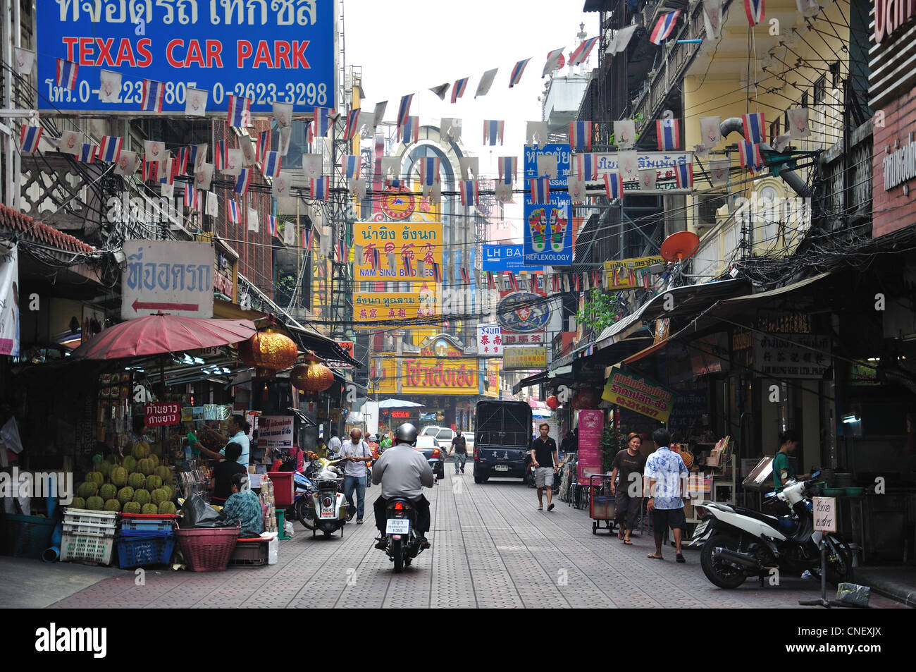 Yaowarat Road (Chinatown), Samphanthawong District, Bangkok, Thailand Stockfoto