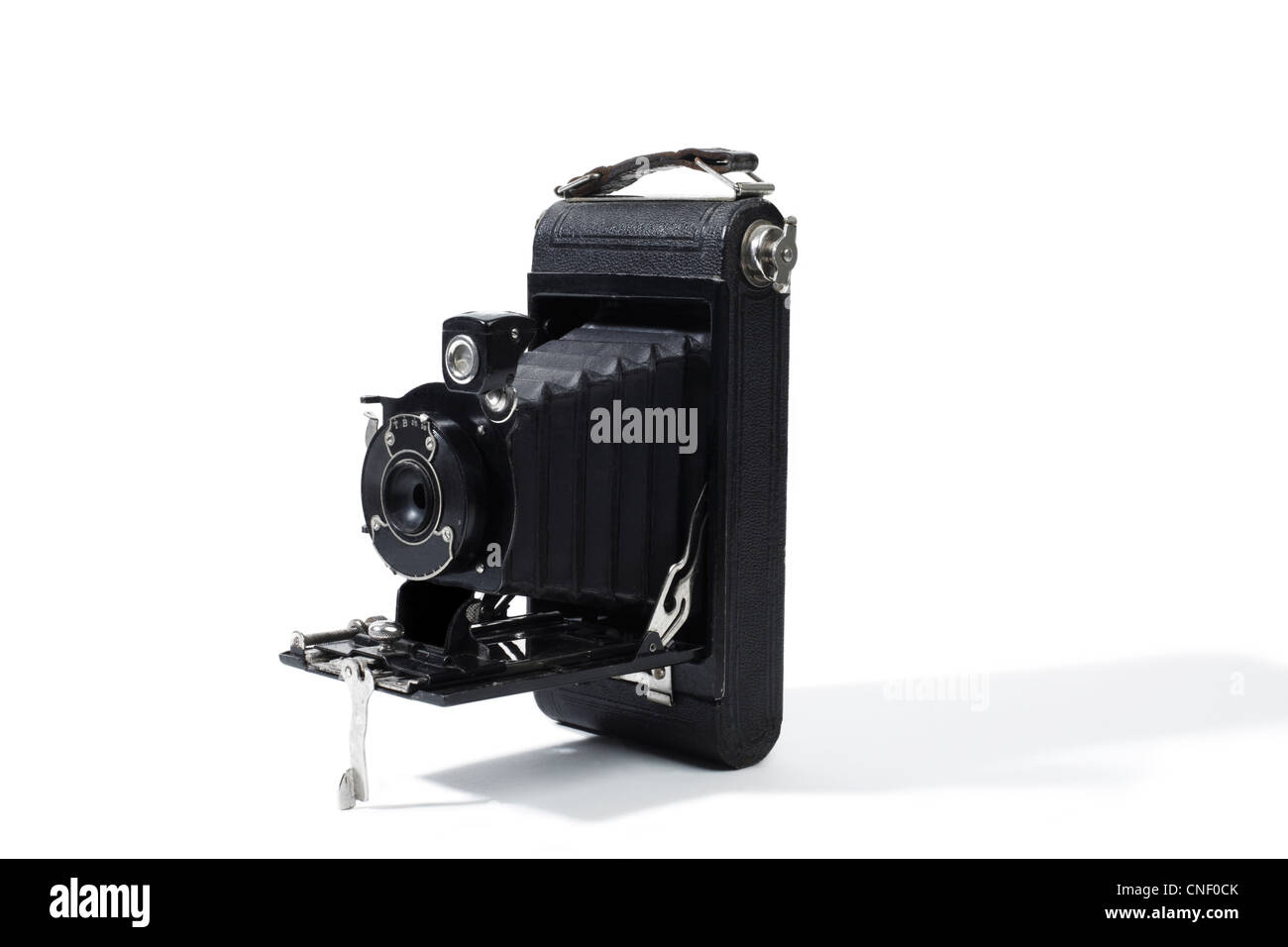 Studioaufnahme einer alten Mode Folding Kamera Stockfoto