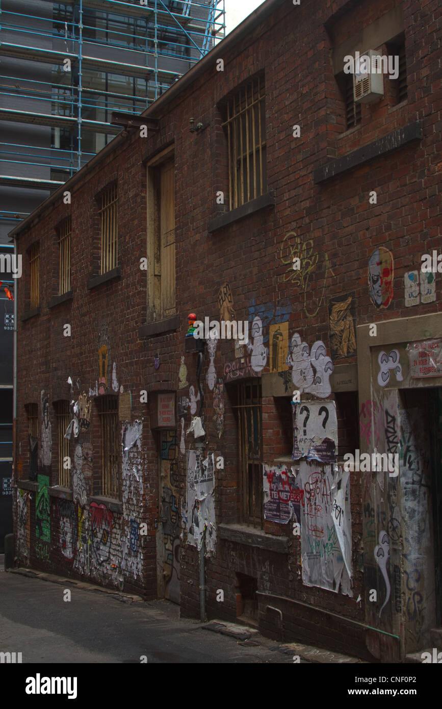 Dies ist eines der vielen Gassen in Melbourne CBD. Stockfoto