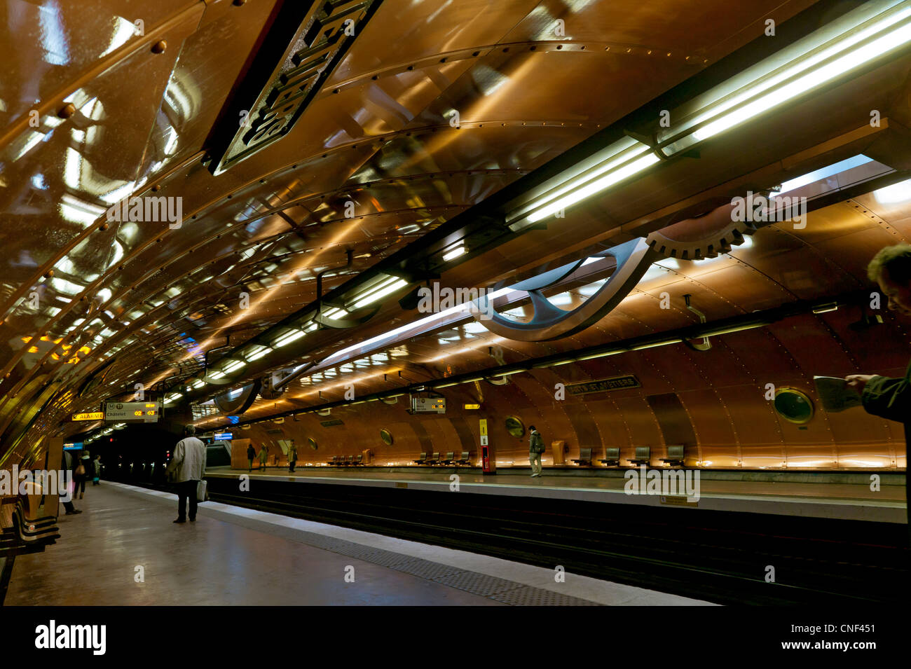 U-Bahnstation Arts Et Métiers, Paris, Frankreich Stockfoto