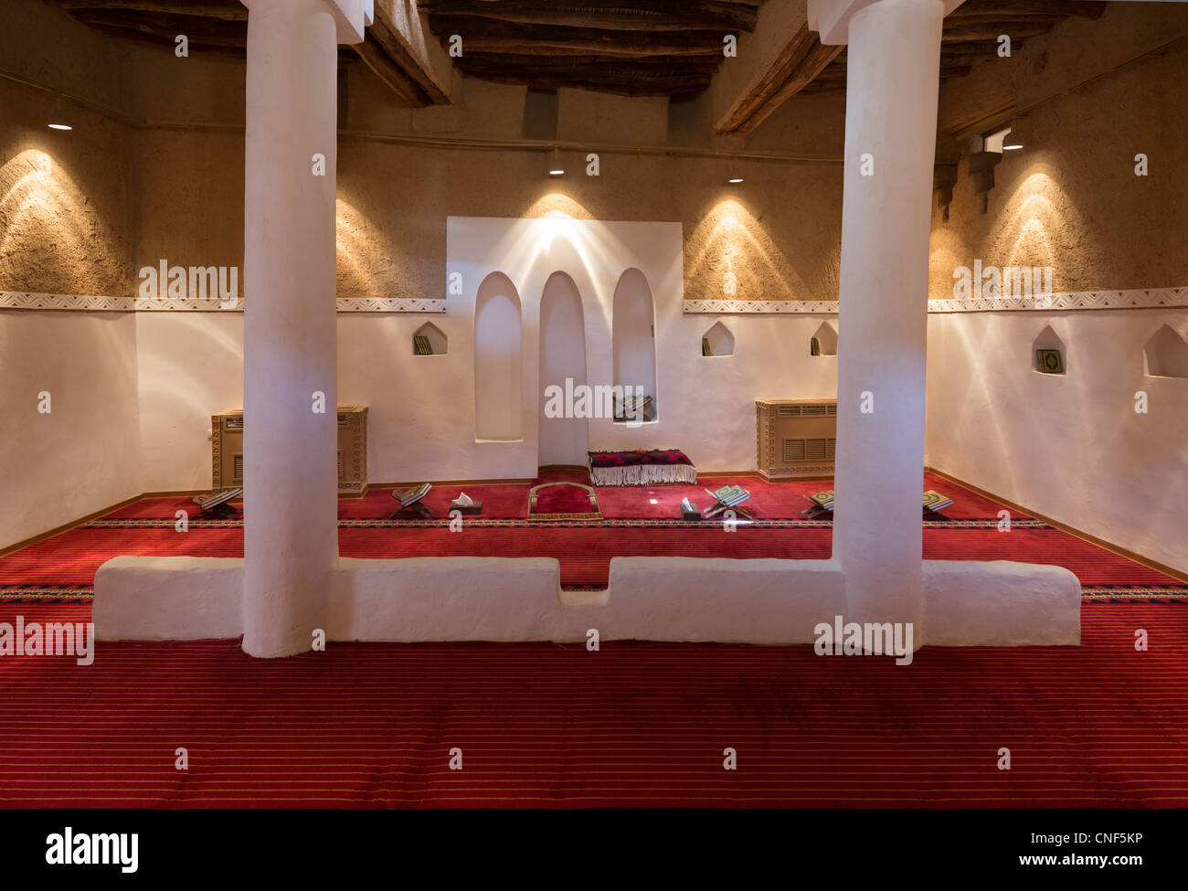 Moschee in der Masmak Festung, Altstadt, Riyadh, Saudi Arabien Stockfoto