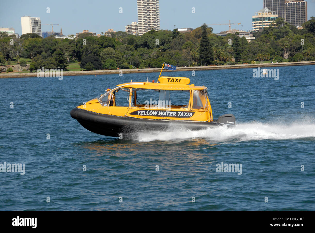 Wasser-Taxi auf Sydney Harbour NSW Australia Stockfoto