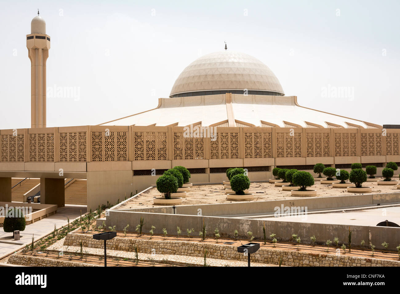 Moschee, King Khalid International Airport, Riyadh, Saudi Arabien Stockfoto