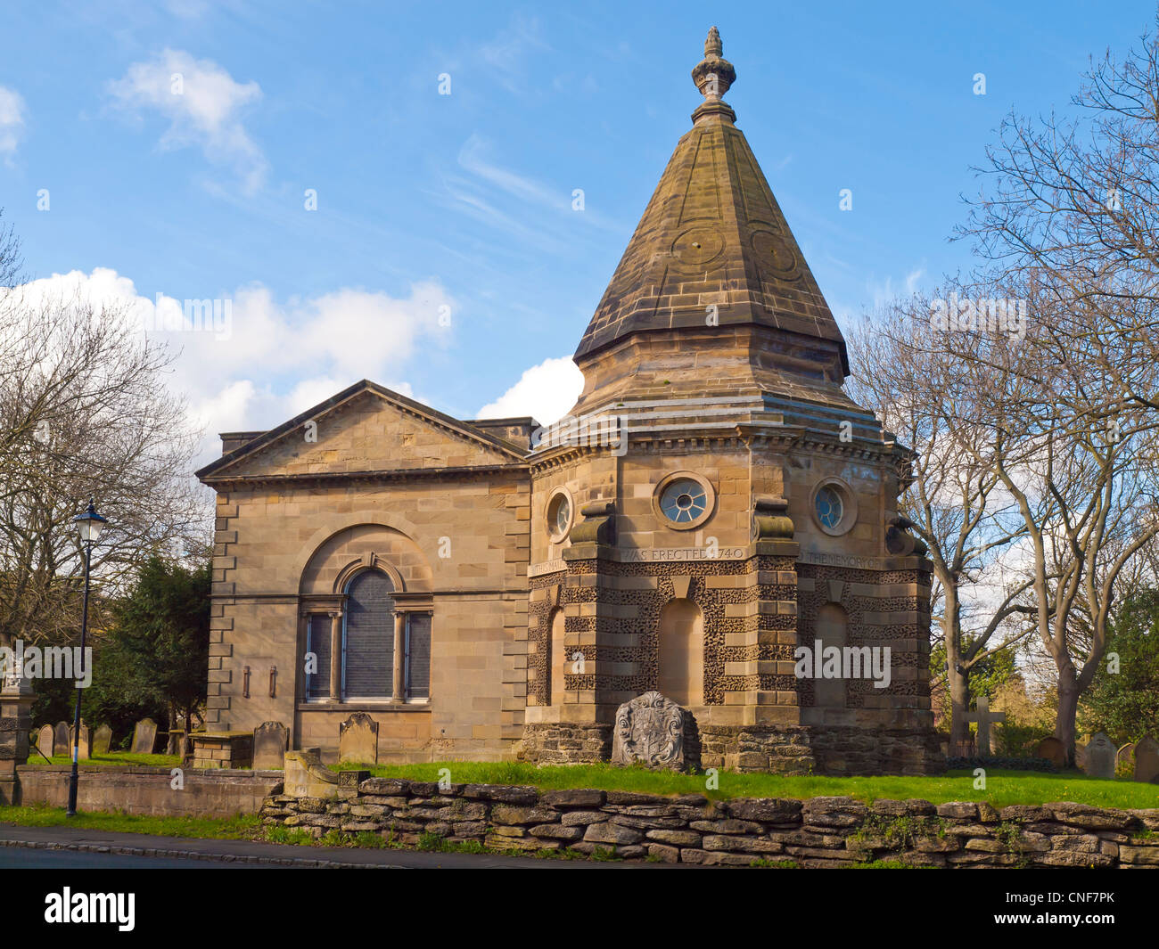 Kirkleatham Mausoleum gebaut 1740 von Cholmley Turner entworfen von James Gibbs in Erinnerung an Marwood William Turner starb 1733 Stockfoto