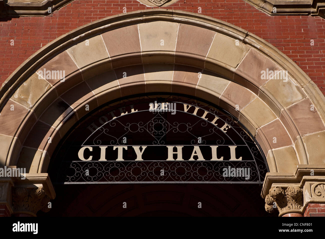 Fredericton Rathaus ist abgebildet in Fredericton, New Brunswick Stockfoto