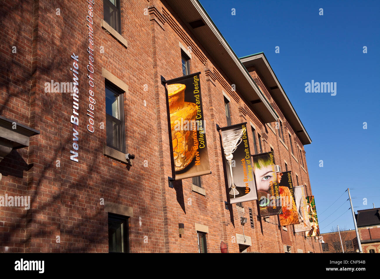 Die New Brunswick College von Handwerk und Design ist abgebildet in Fredericton, New Brunswick Stockfoto