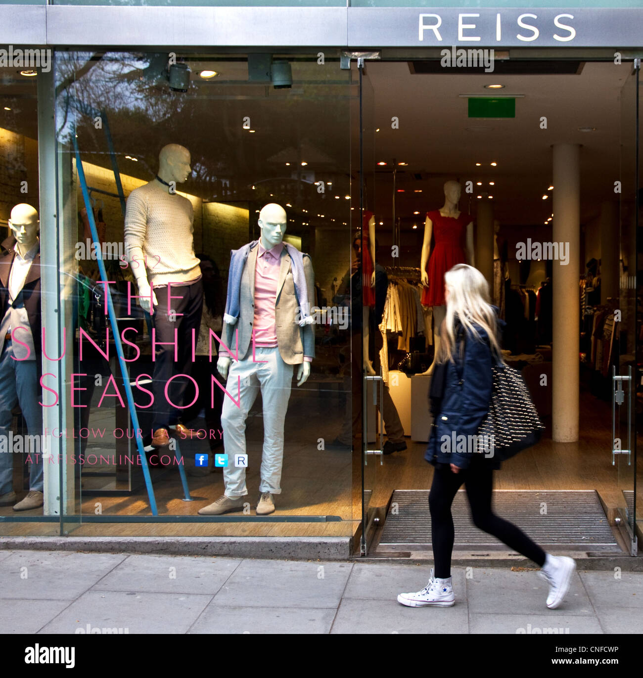 Reiss Fashion Store, Hampstead High Street, London, England, UK Stockfoto