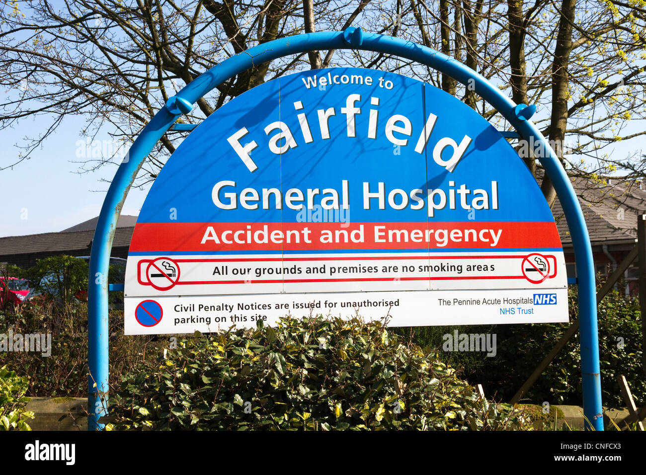 Fairfield AKH, Pennine Akutkrankenhäuser NHS Trust, begraben, größere Manchester, England, Vereinigtes Königreich Stockfoto