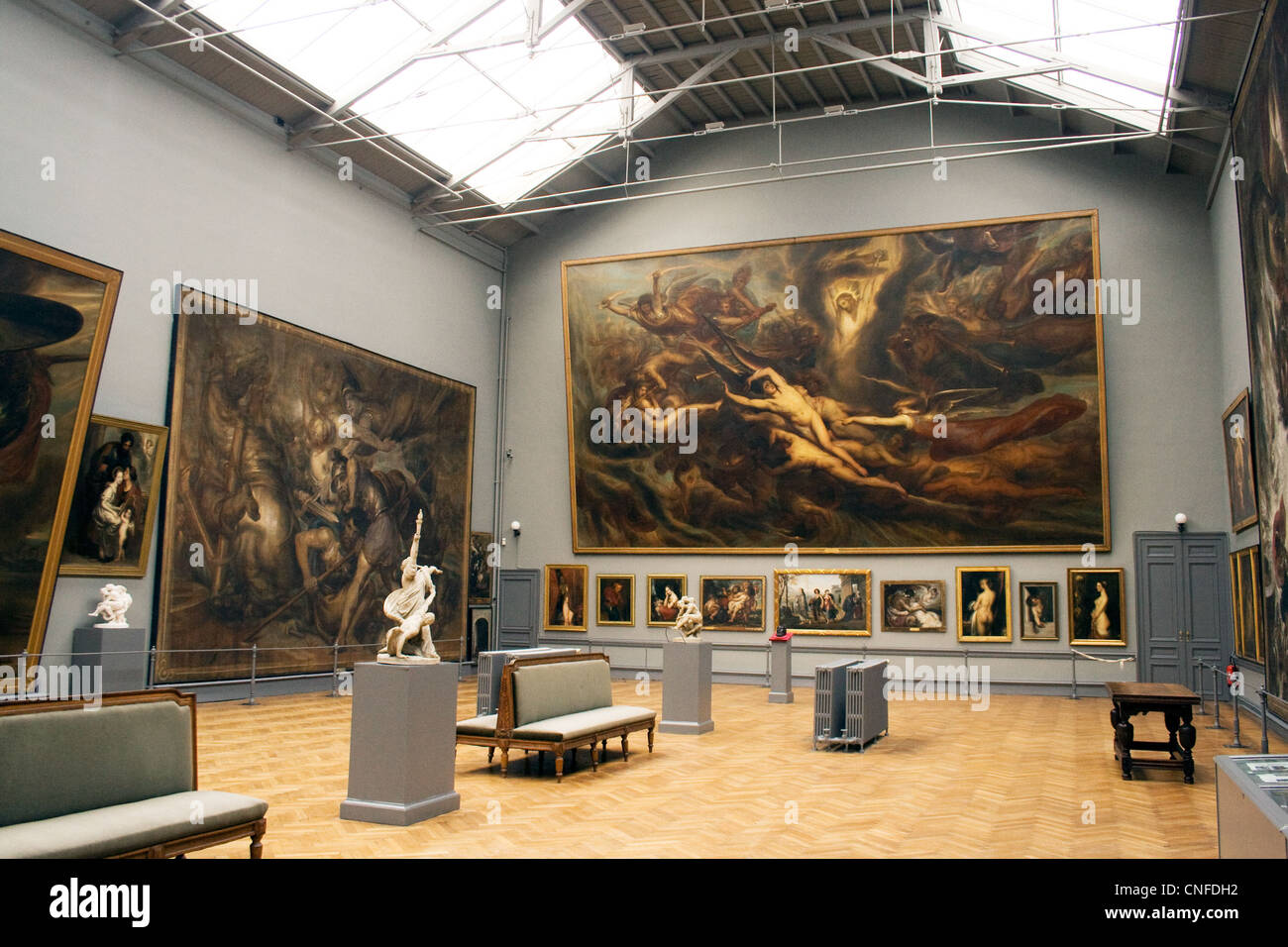 Haupthalle des Museums Wiertz Stockfoto