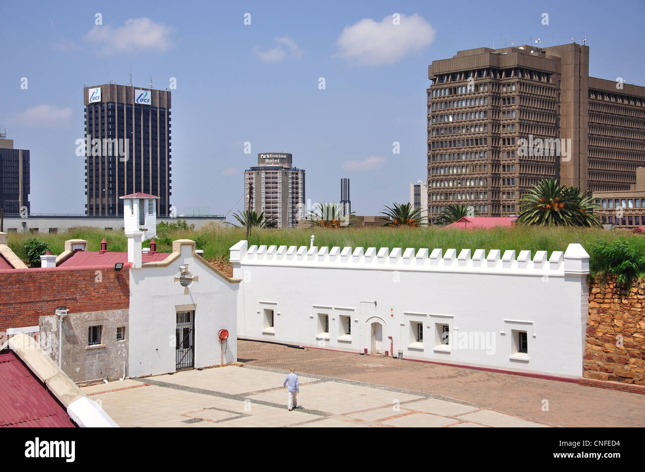 Die alte Festung, Constitution Hill, Hillbrow, Johannesburg, Provinz Gauteng, Südafrika Stockfoto