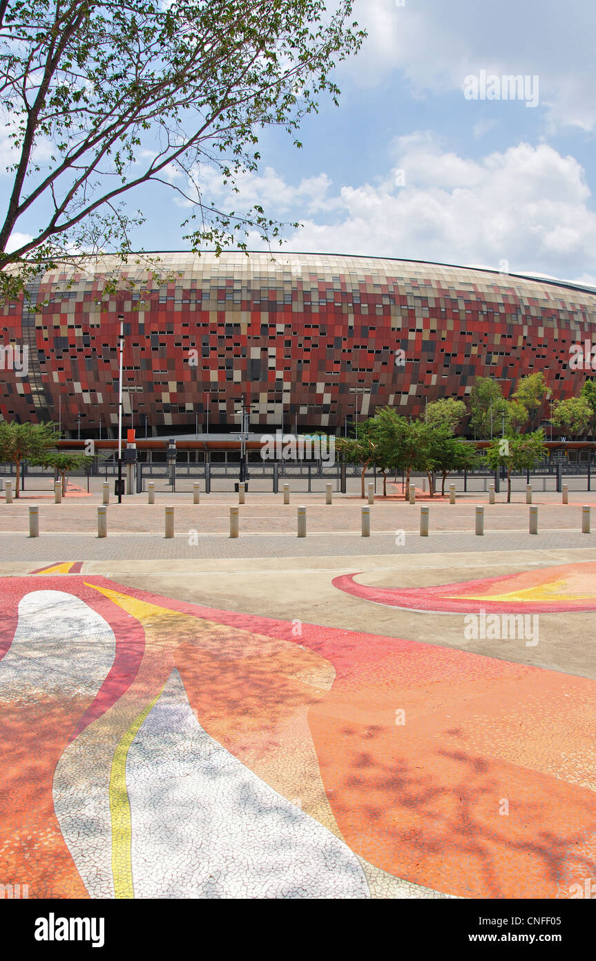 Soccer City Stadion, Nasrec, Johannesburg, Provinz Gauteng, Südafrika Stockfoto