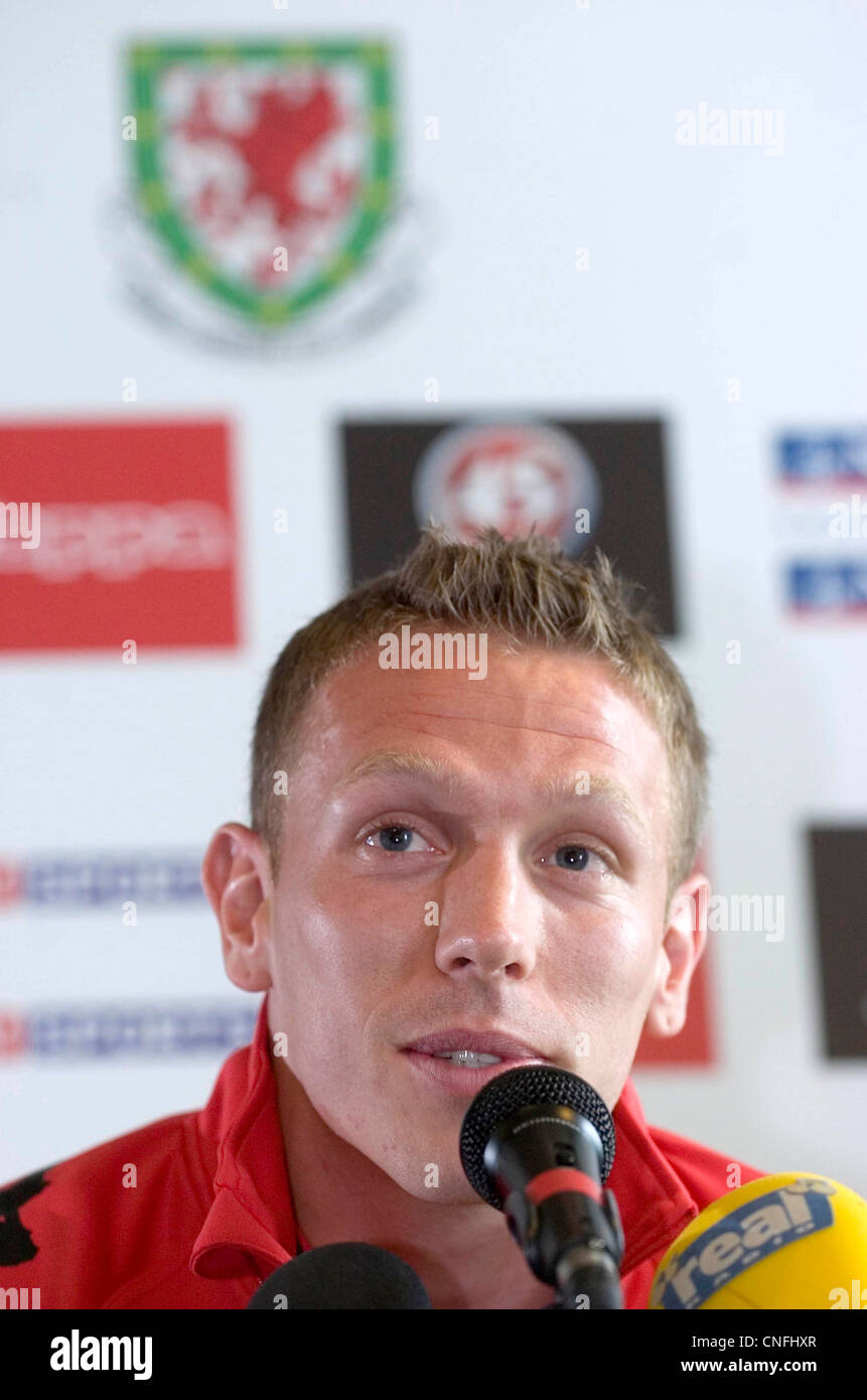 Craig Bellamy den walisischen Fußball international wie er als neuer Kapitän seines Landes bestätigt wird. Nur zur redaktionellen Verwendung. Stockfoto