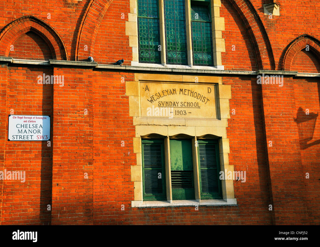 Chelsea-Evangelisch-methodistische Kirche, London, SW3 Stockfoto