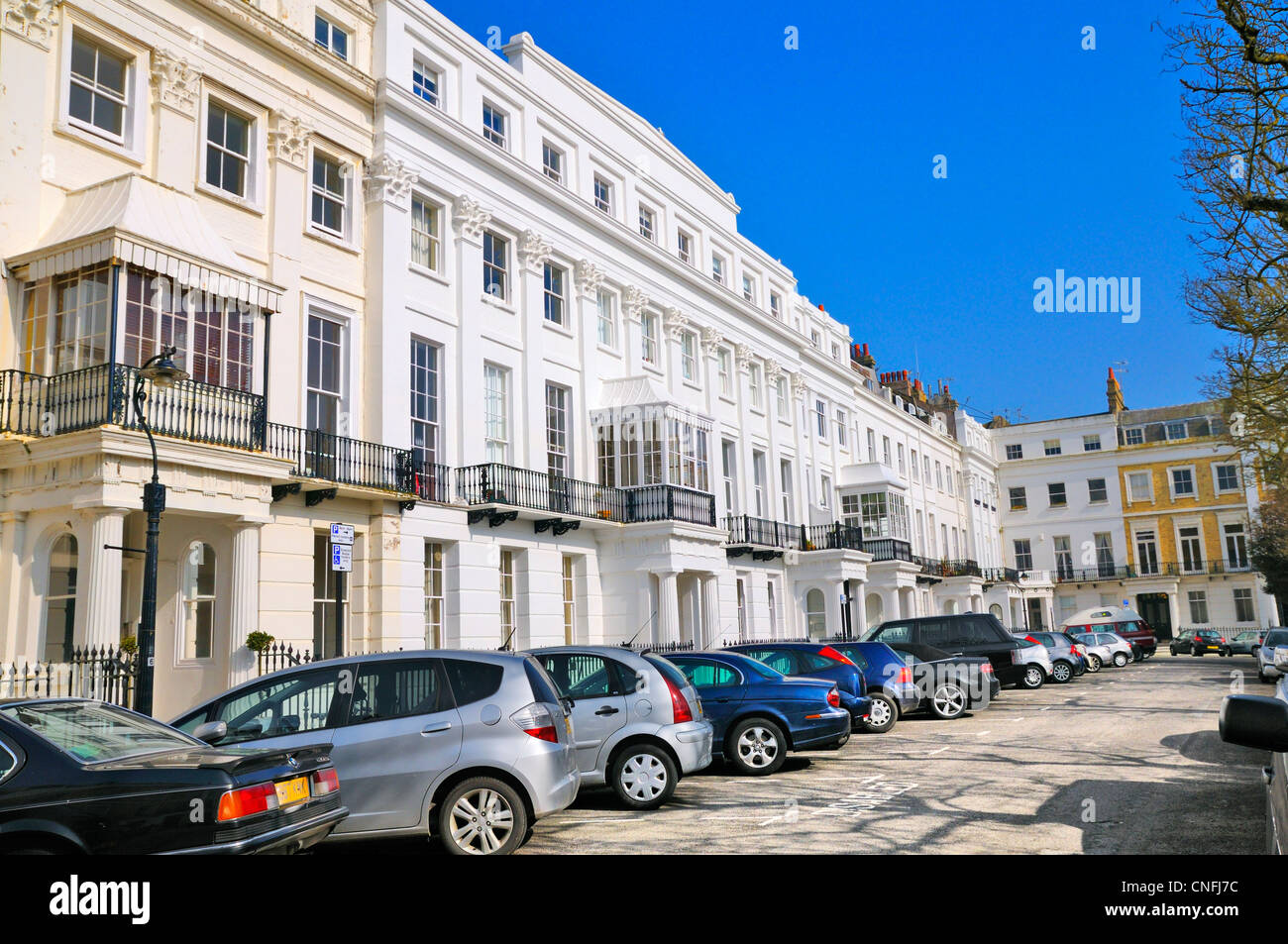 Sussex Square, Kemp Town, Brighton, East Sussex, UK Stockfoto