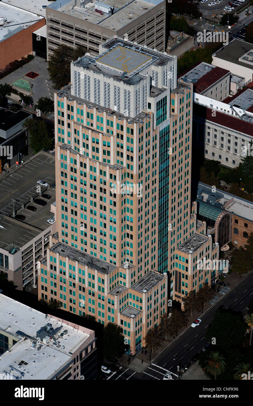 Luftaufnahme uns Bank Plaza, Sacramento, Kalifornien Stockfoto