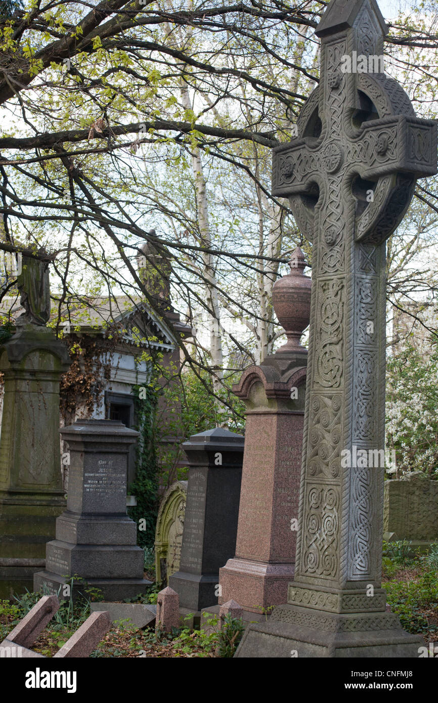 Abney Park Friedhof Stoke Newington Hackney London England UK Stockfoto