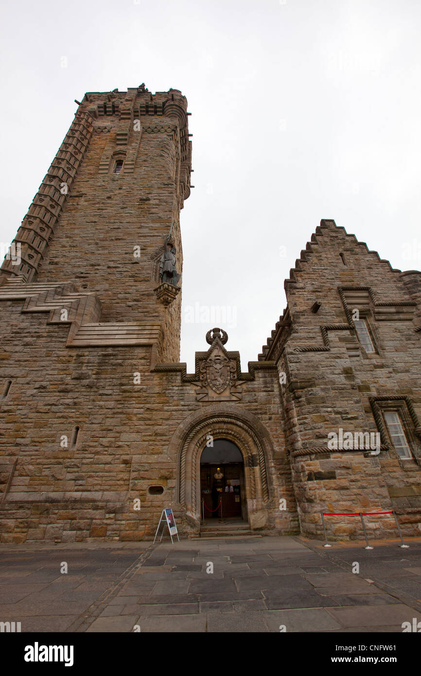 Das Wallace-Monument auf dem Gipfel des Abbey Craig in Sterling, Schottland Stockfoto