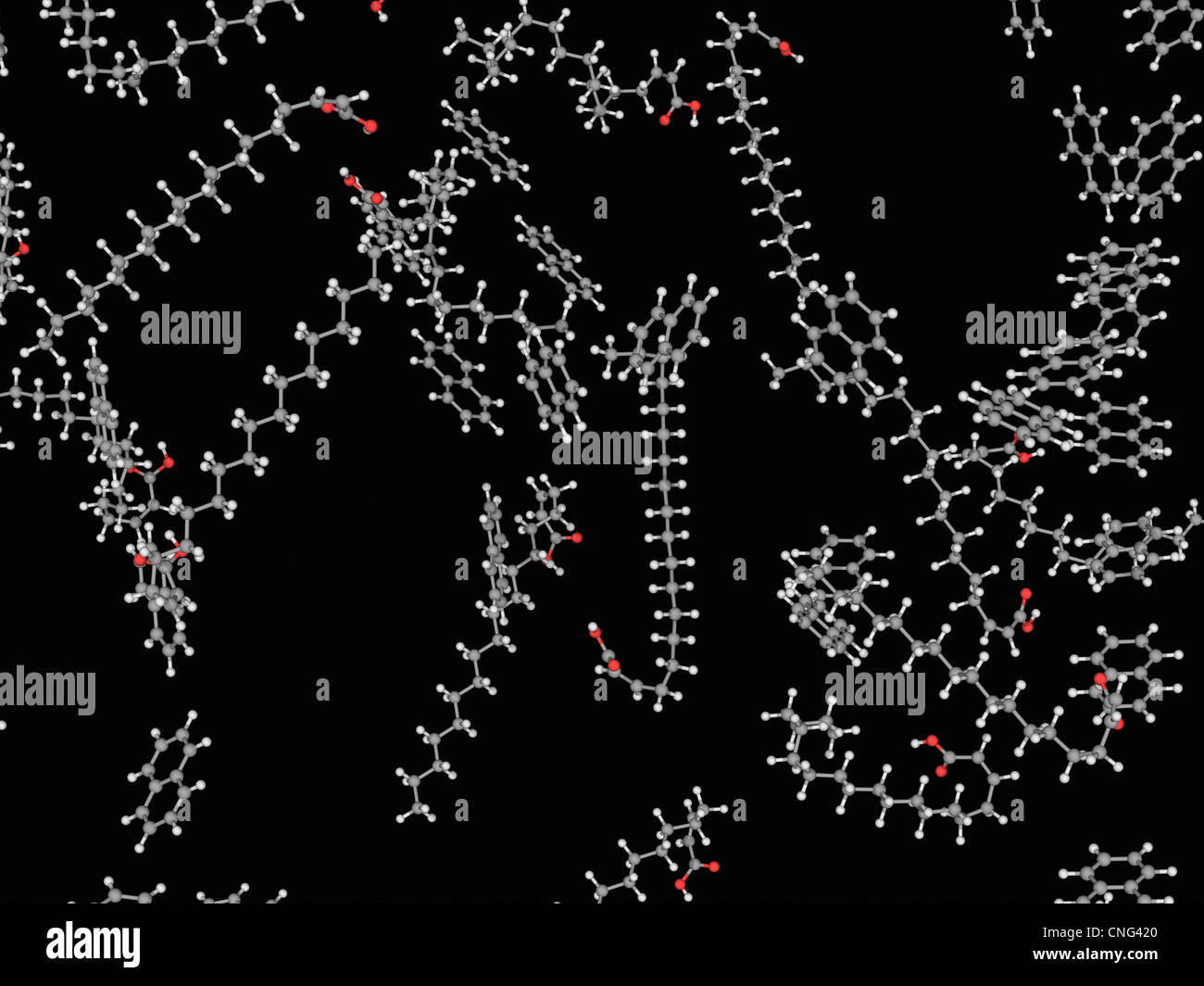 Napalm B Molekül Stockfoto