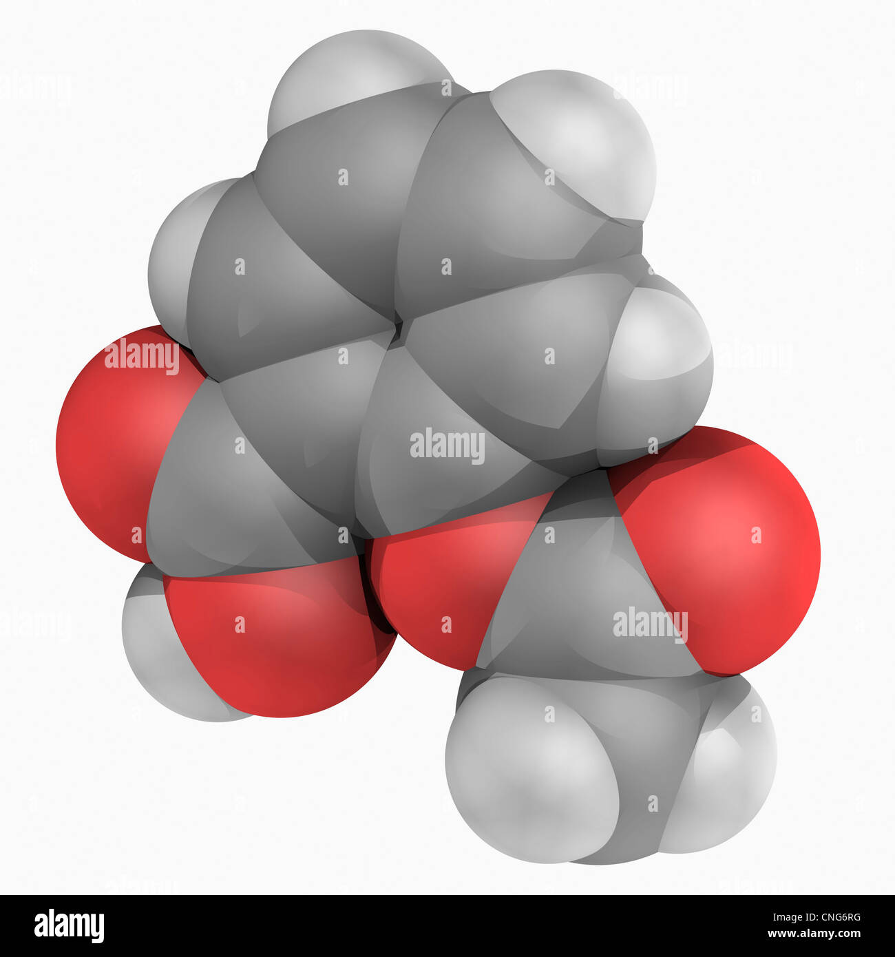 Aspirin Wirkstoffmolekül Stockfoto