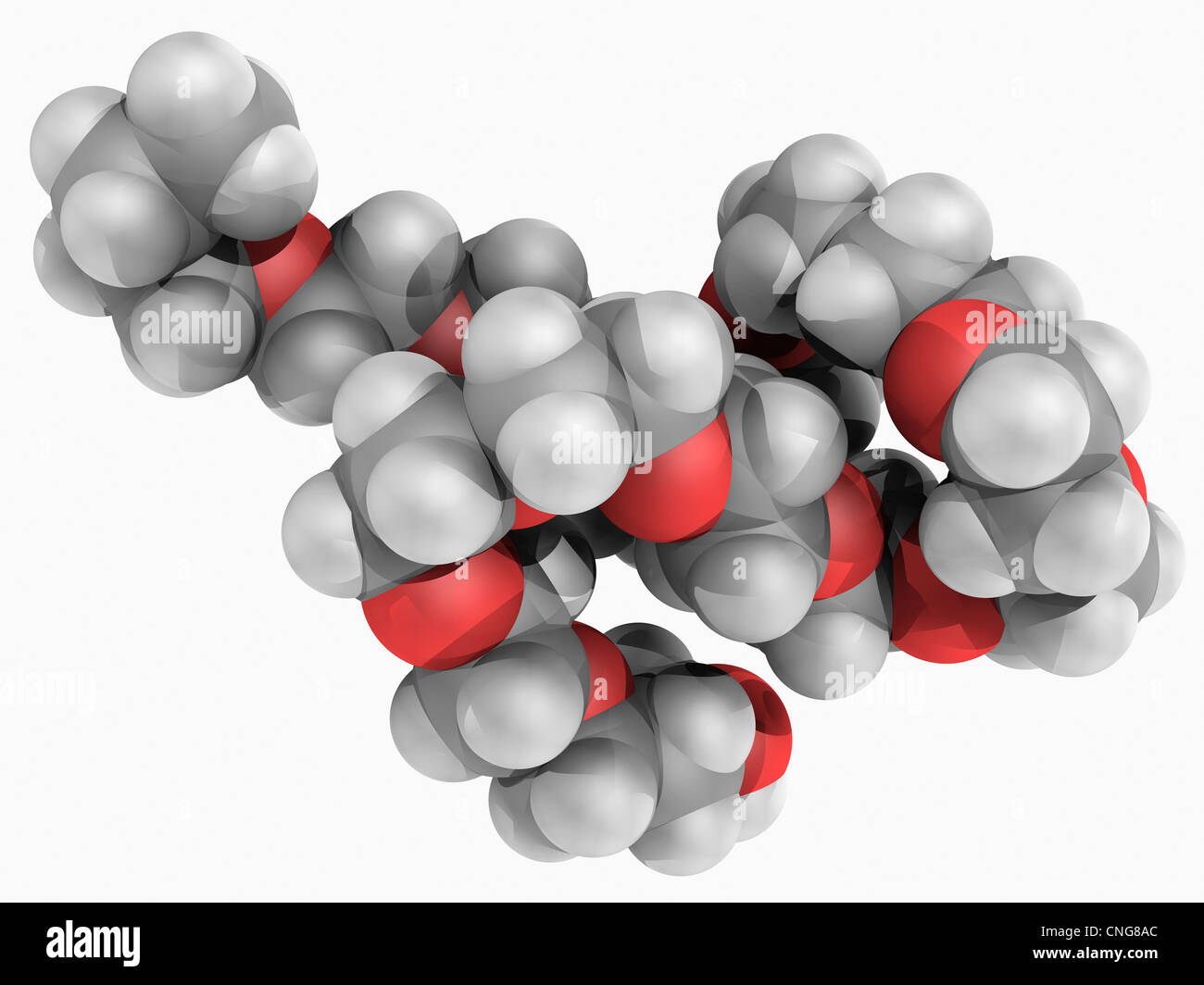 PPG-14 Butyl Ether Molekül Stockfoto