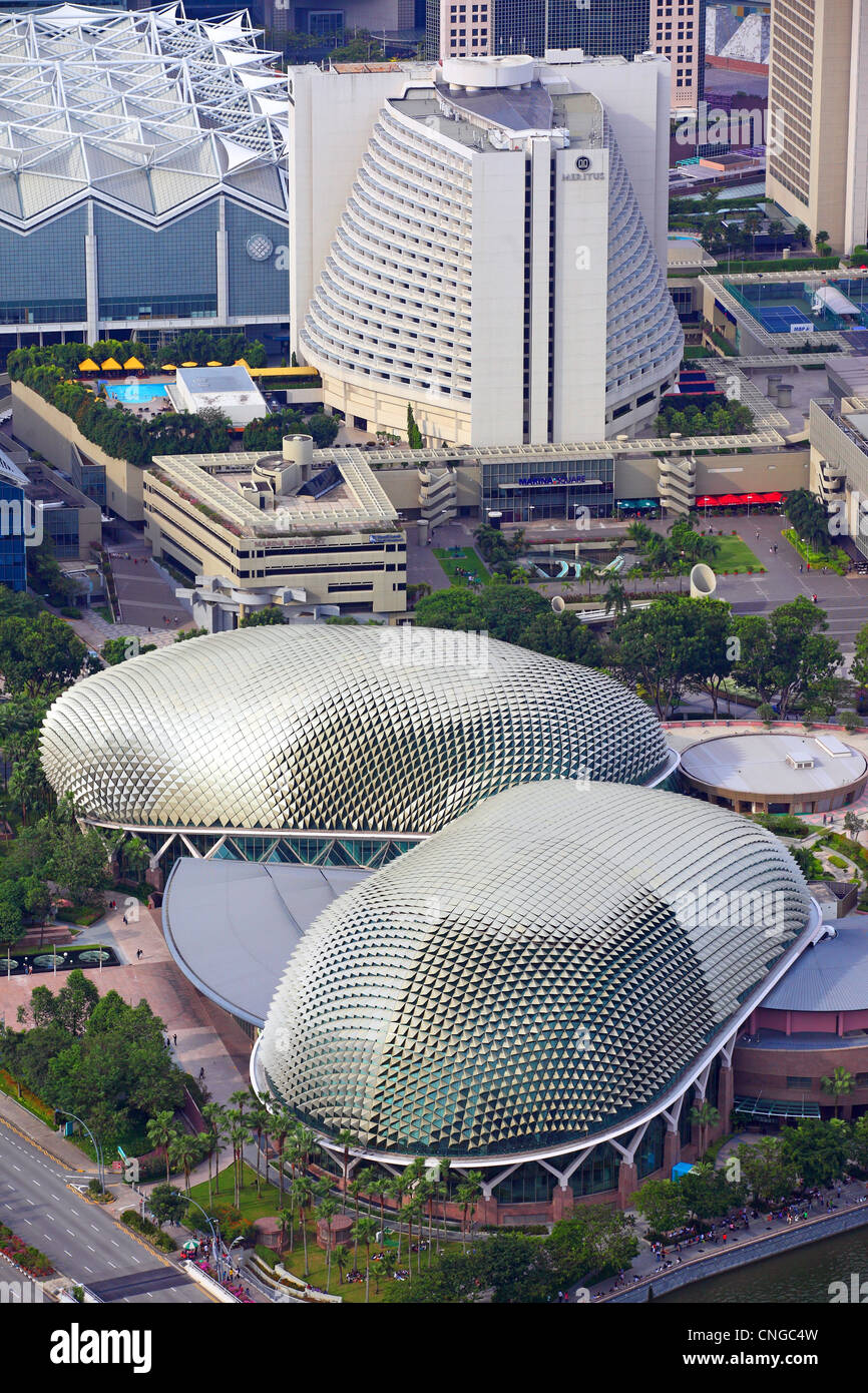 Die Esplanade Theater auf das Bay Performing Arts Centre. Stockfoto