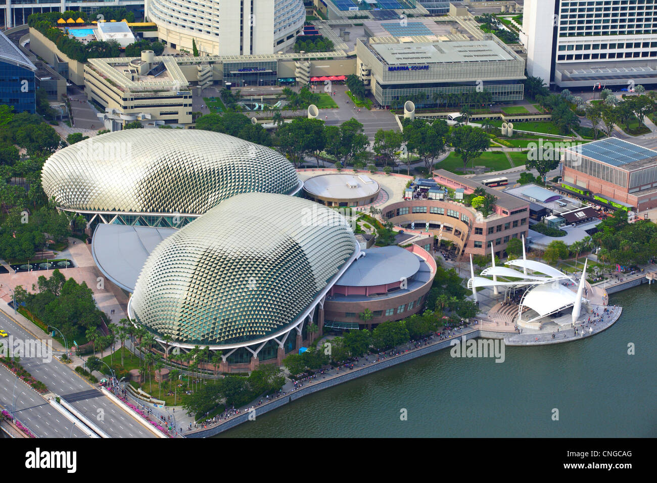 Die Esplanade Theater auf das Bay Performing Arts Centre. Stockfoto