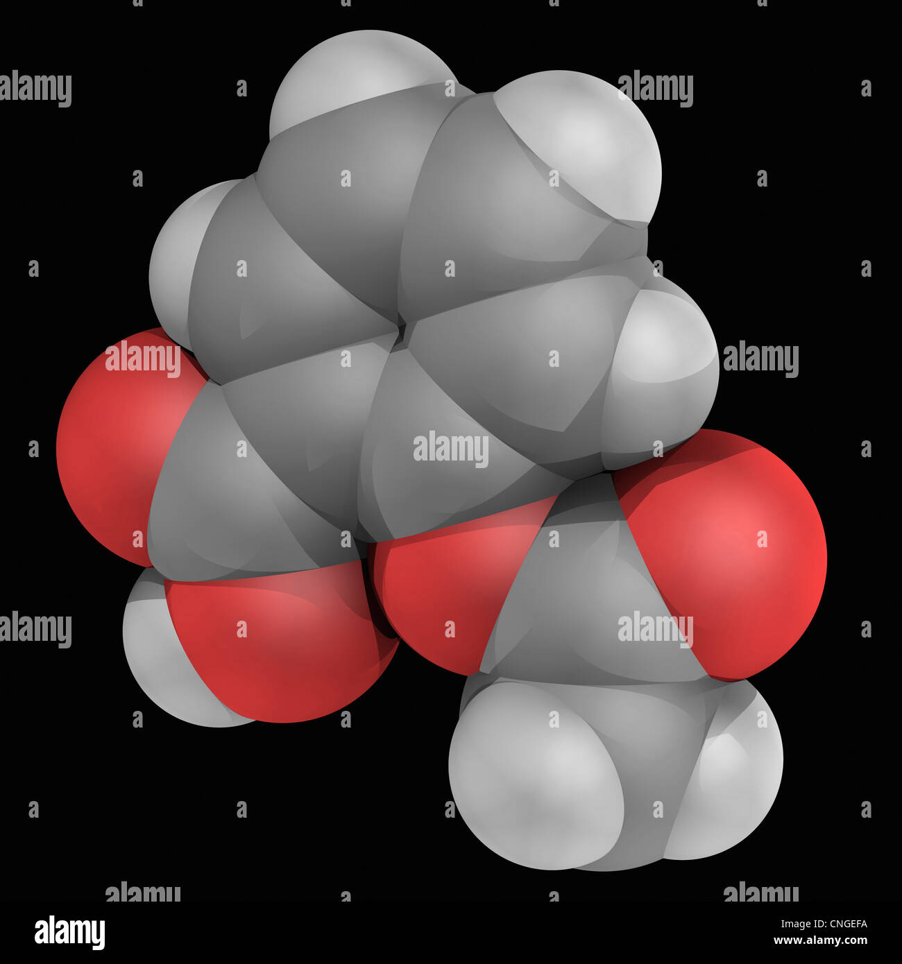 Aspirin Wirkstoffmolekül Stockfoto