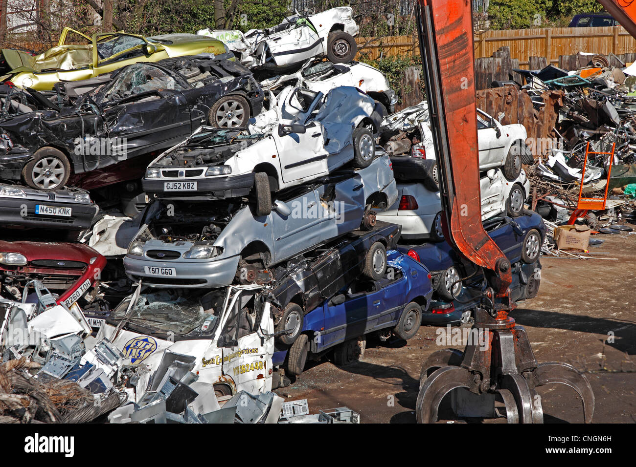 Schrottplatz Stockfoto