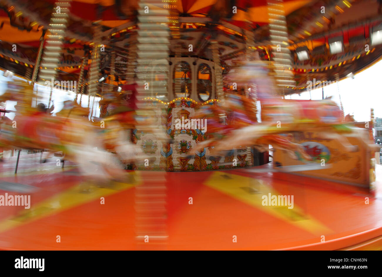 Karussell - Karussell Cardiff Docks - revitalisiert Dockland jetzt Unterstützung für neue Unternehmen Stockfoto