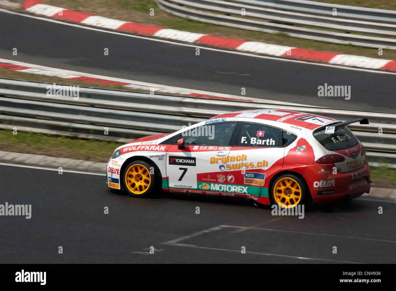 Fredy Barth in einem Seat Leon WTCC 2011 Ungarn Stockfoto