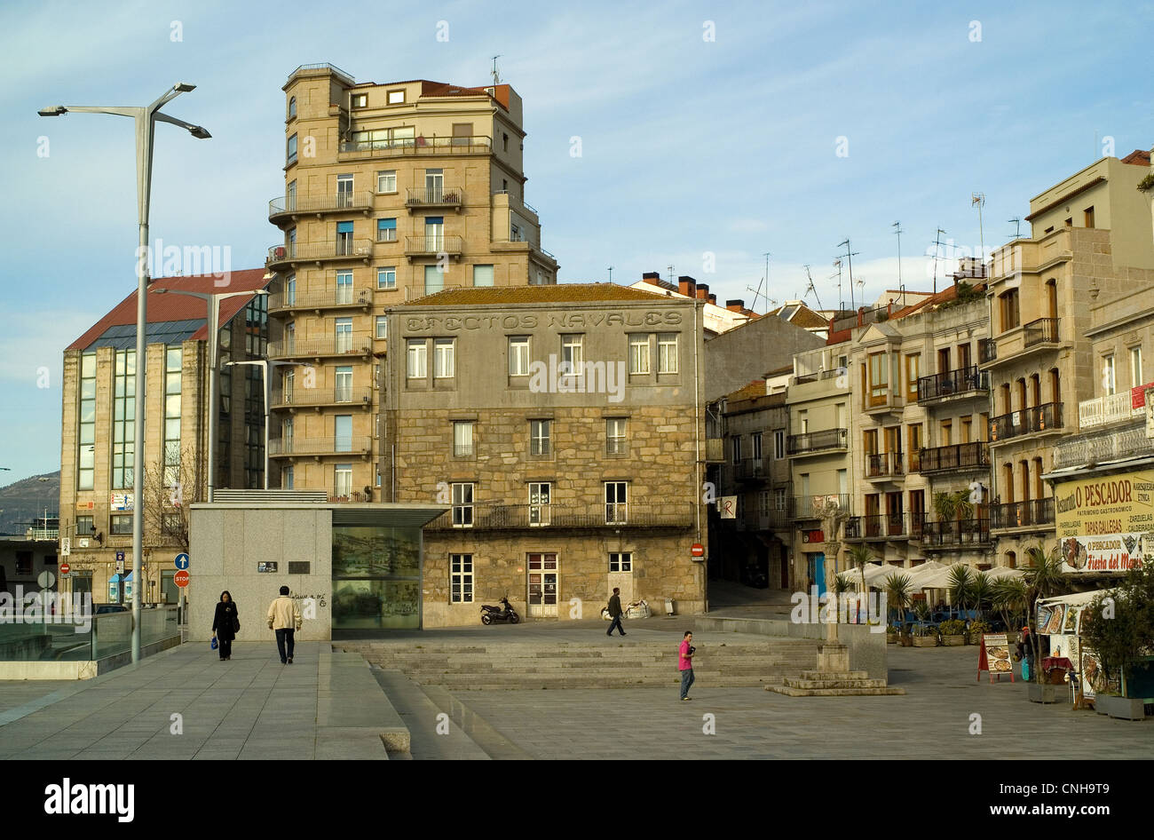 O Berbés Nachbarschaft. Vigo, Galizien, Spanien. Stockfoto