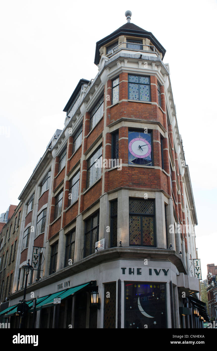 Die Ivy Restaurant feine London Essen West Street in der Nähe von Covent Garden Stockfoto
